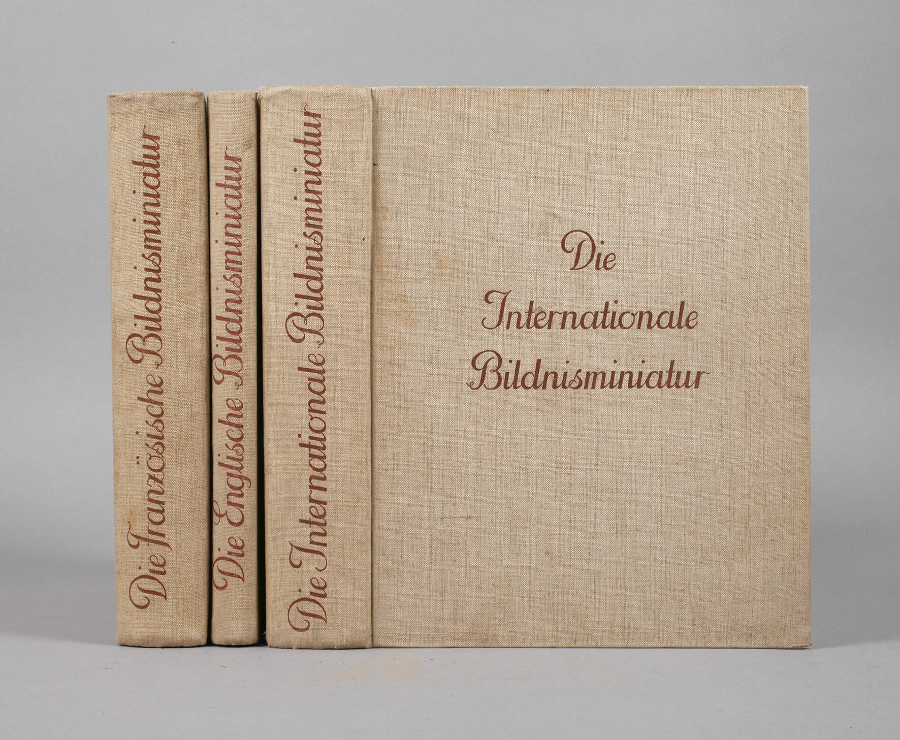 Drei Bände Die Bildnisminiatur und ihre Meister