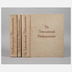 Drei Bände Die Bildnisminiatur und ihre Meister