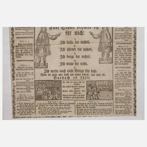 Einblattdruck "Traue-Schaue-Wem"