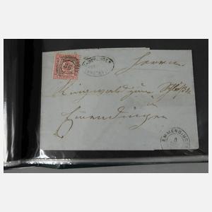 Konvolut alte Belege Baden