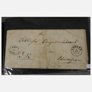 Konvolut alte Belege Baden