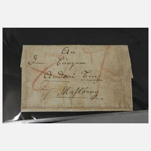 Konvolut alte Belege Baden