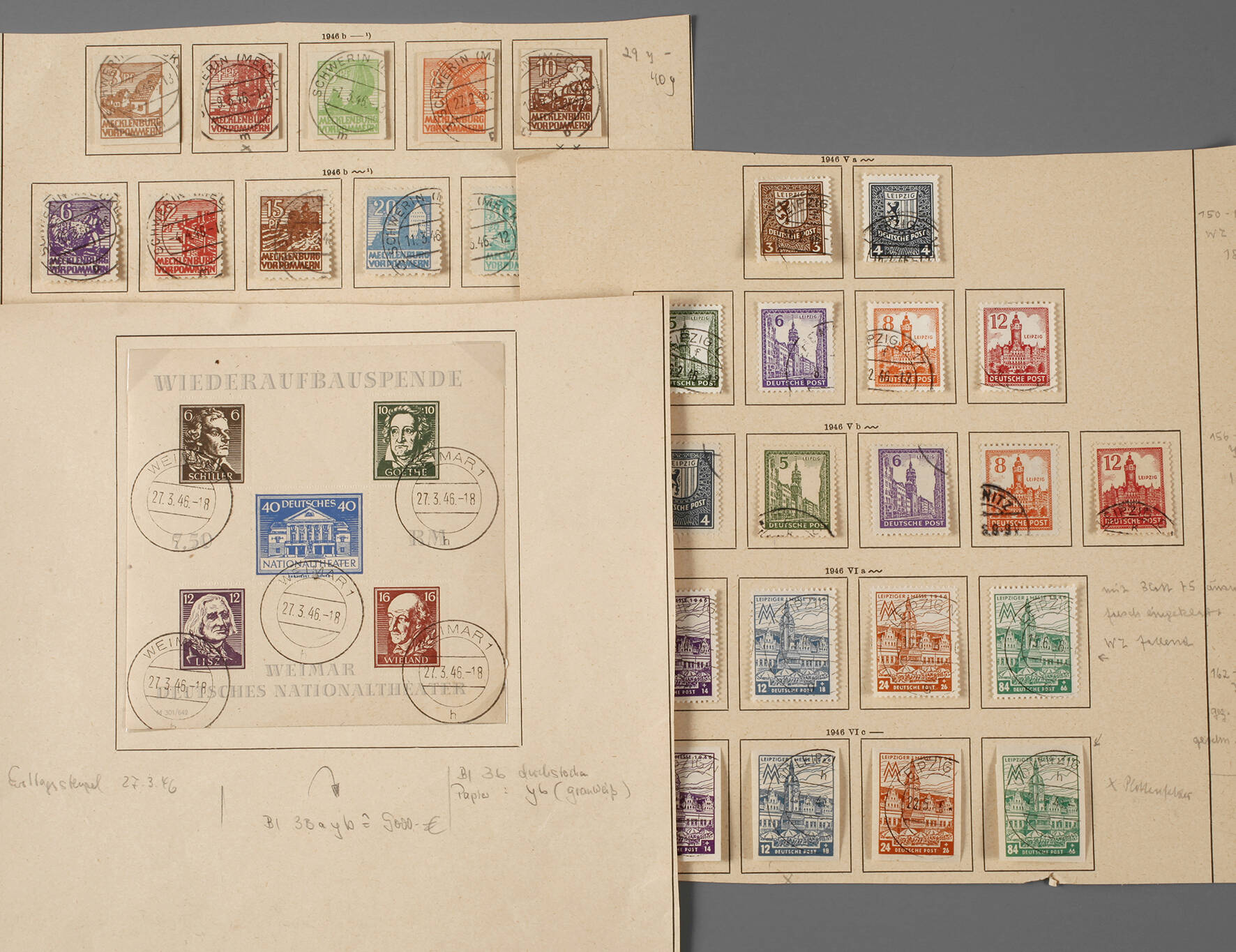 SBZ, Weimar, Mecklenburg, Leipzig