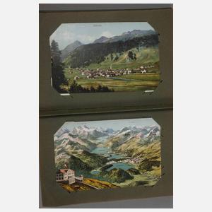 Ansichtskartenalbum Alpen und Italien