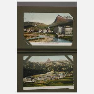 Ansichtskartenalbum Alpen und Italien