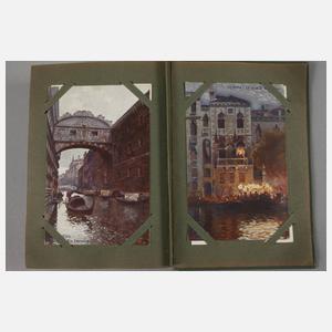 Ansichtskartenalbum Alpen und Italien