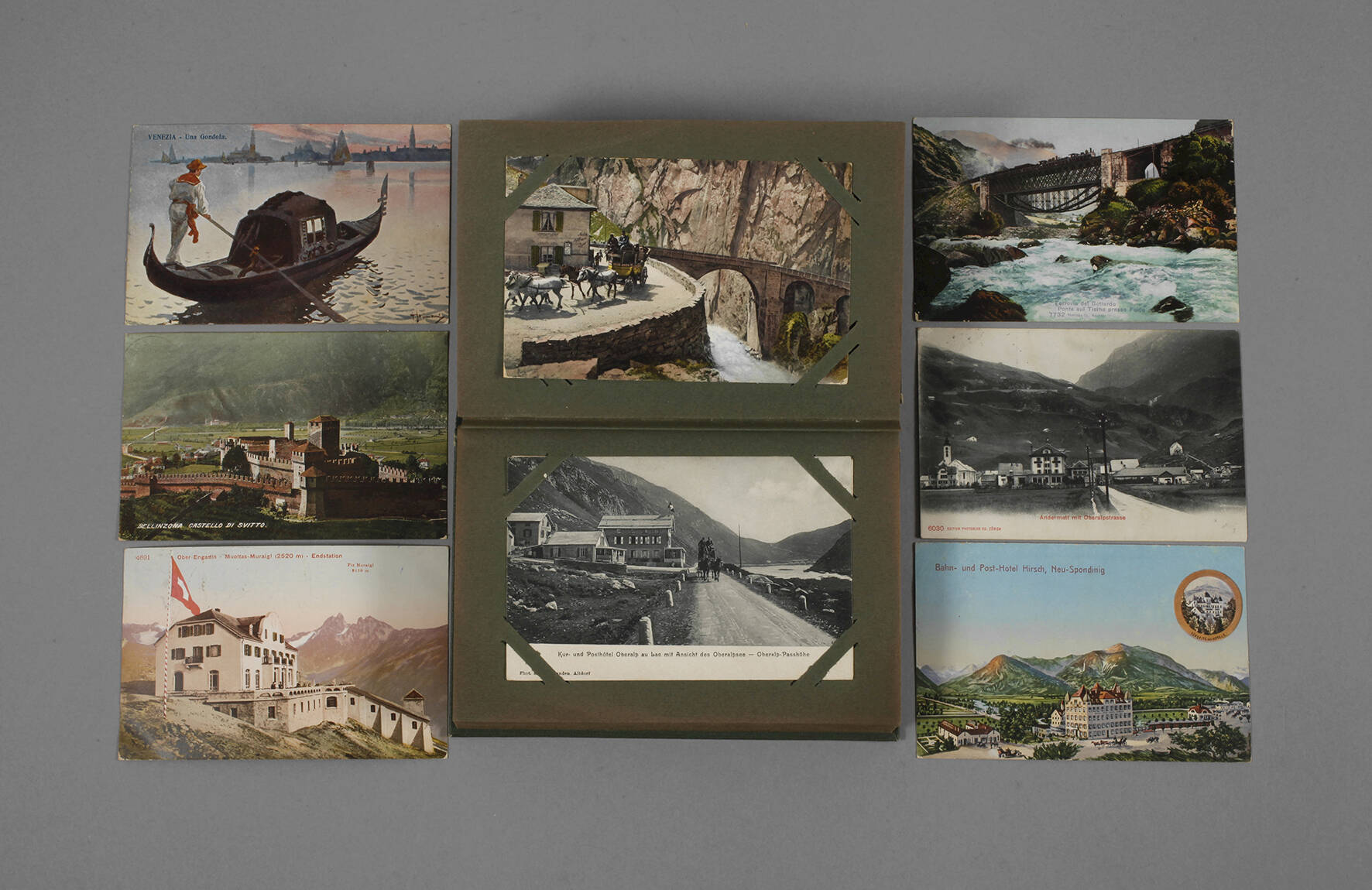 Ansichtskartenalbum Alpen und Italien