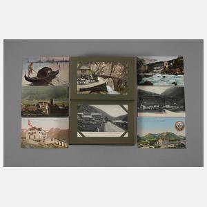 Ansichtskartenalbum Alpen und Italien