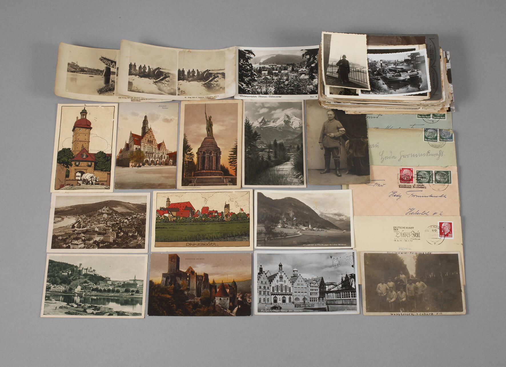 Konvolut Postkarten, Briefe und Fotos