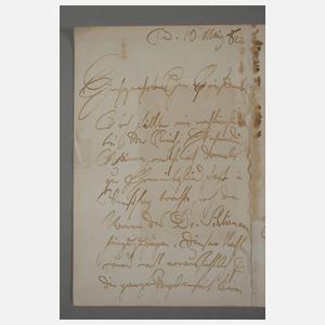 Brief Adolph von Menzel