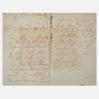 Brief Adolph von Menzel111
