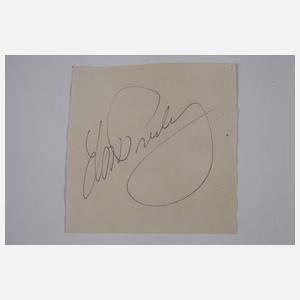 Elvis Presley, Karte und Autograf
