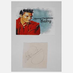 Elvis Presley, Karte und Autograf