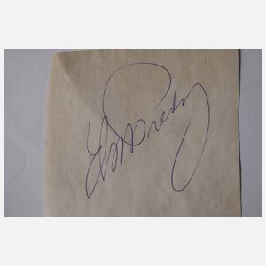 Elvis Presley, Autograf