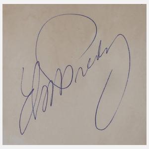 Elvis Presley, Autograf