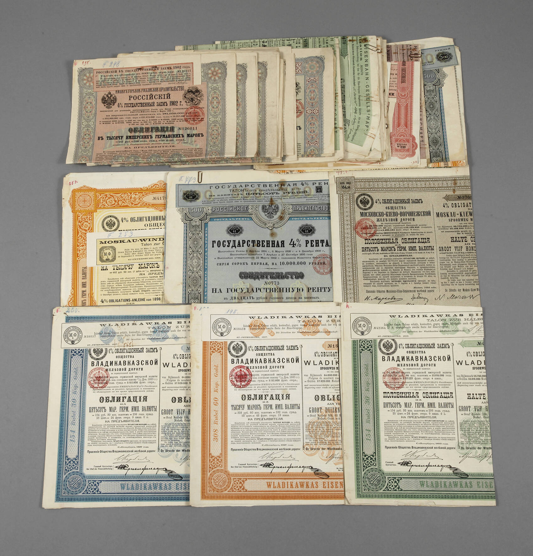 Konvolut russische Aktien