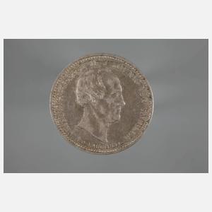 Sterbetaler auf König Friedrich August II. von Sachsen