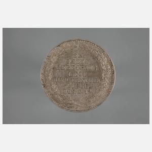 Sterbetaler auf König Friedrich August II. von Sachsen