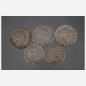 Konvolut  Silbermünzen Kaiserreich