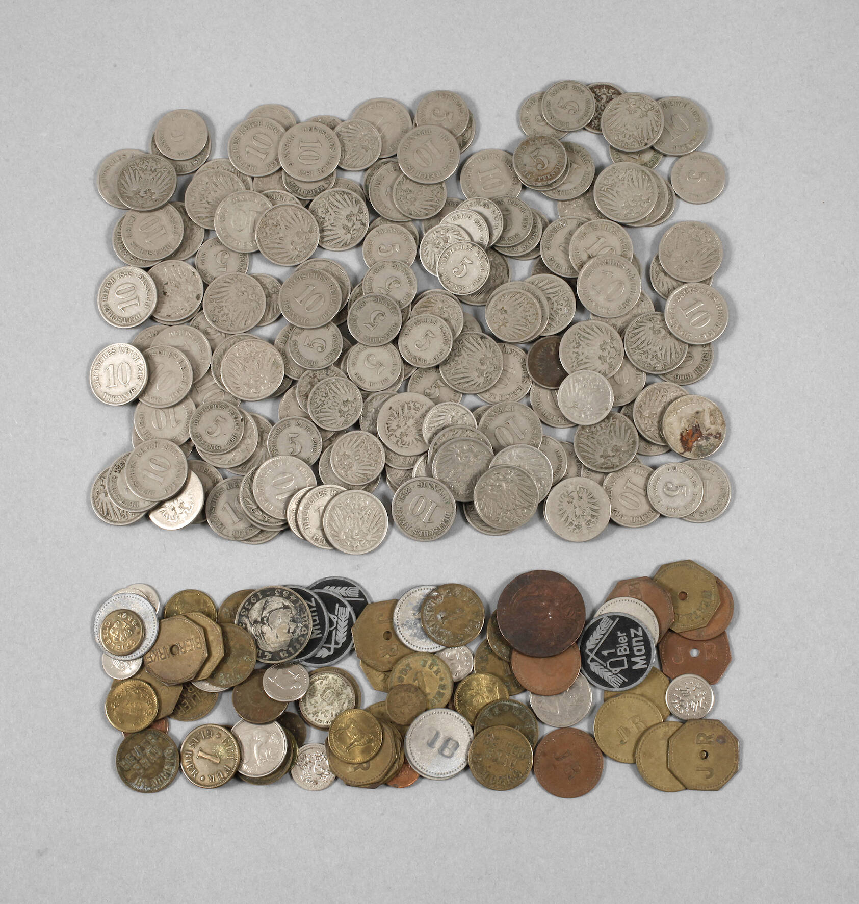 Posten Kleinmünzen Kaiserreich und Biermarken