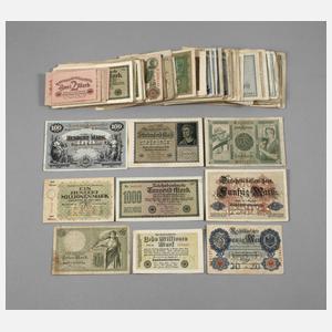 Posten alte Geldscheine
