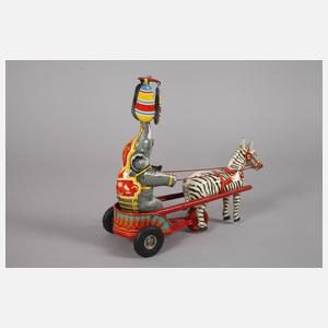 NBN Zebrakutsche mit Elefant