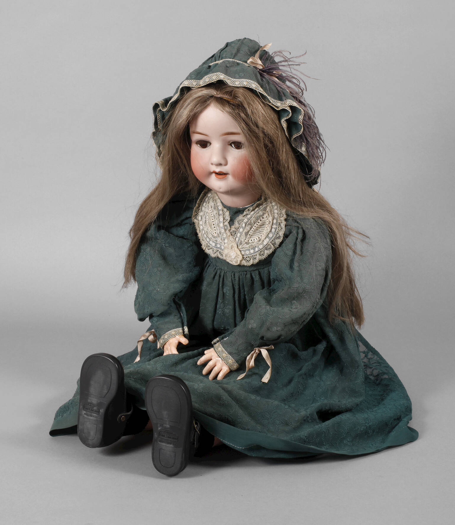 Ernst Heubach große Porzellankopfpuppe