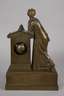 Klassizistische Figurenpendule Bronze