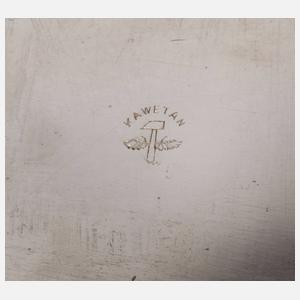 Tischdekoration mit Uhr Art déco