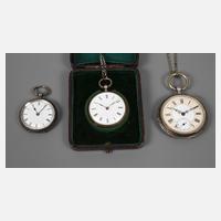 Drei silberne Taschenuhren111