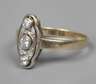 Jugendstilring mit Diamanten