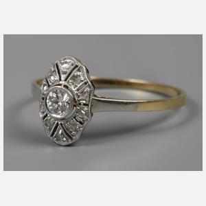 Damenring mit Diamanten