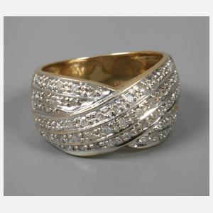 Damenring mit Diamantbesatz