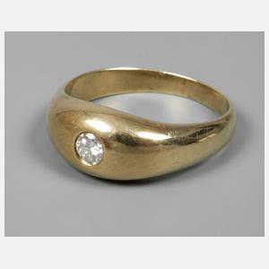 Herrenring mit Brillant