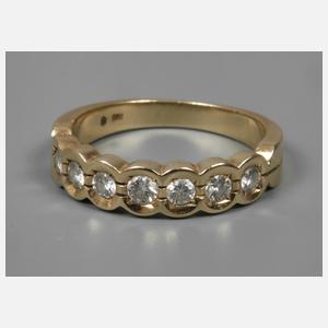 Halbmemoryring mit Brillanten