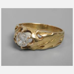 Diamantring Jugendstil