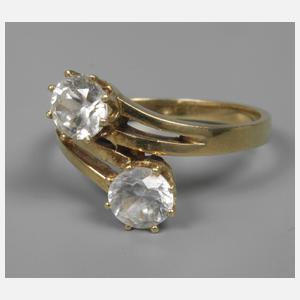 Damenring mit Steinbesatz