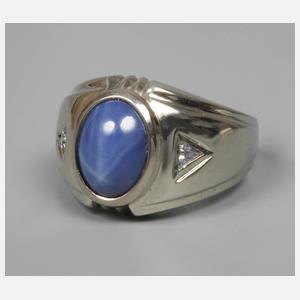 Damenring mit Sternsaphir