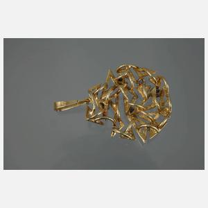 Anhänger mit Brillanten und Saphiren