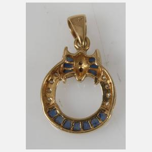Anhänger mit Saphiren