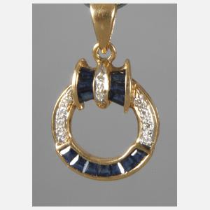Anhänger mit Saphiren