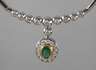 Collier mit Smaragd und Brillanten