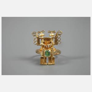 Damenring mit Smaragd