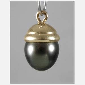 Anhänger mit grauer Perle
