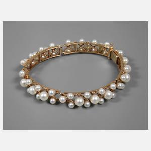 Feines Armband mit Perlenbesatz
