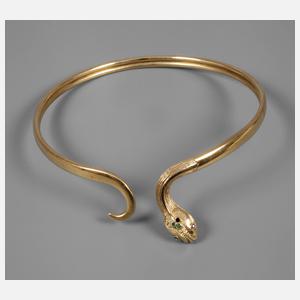 Halsreif als Schlange