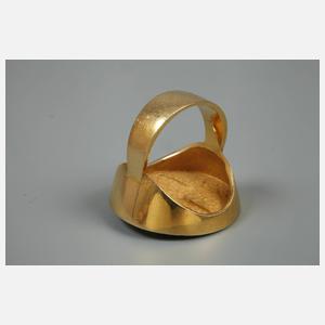 Damenring mit Pharaonenkopf