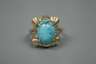 Damenring mit Türkis