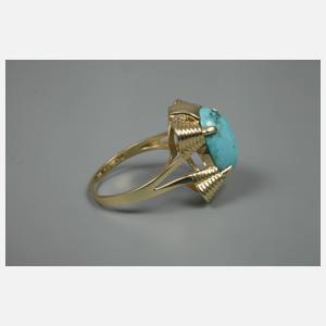 Damenring mit Türkis