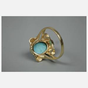 Damenring mit Türkis